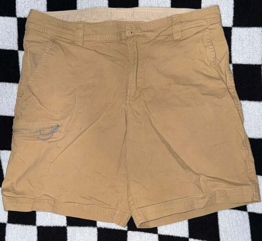 Columbia Men's Roc II Outdoor Hiking Shorts Tan Size 34W